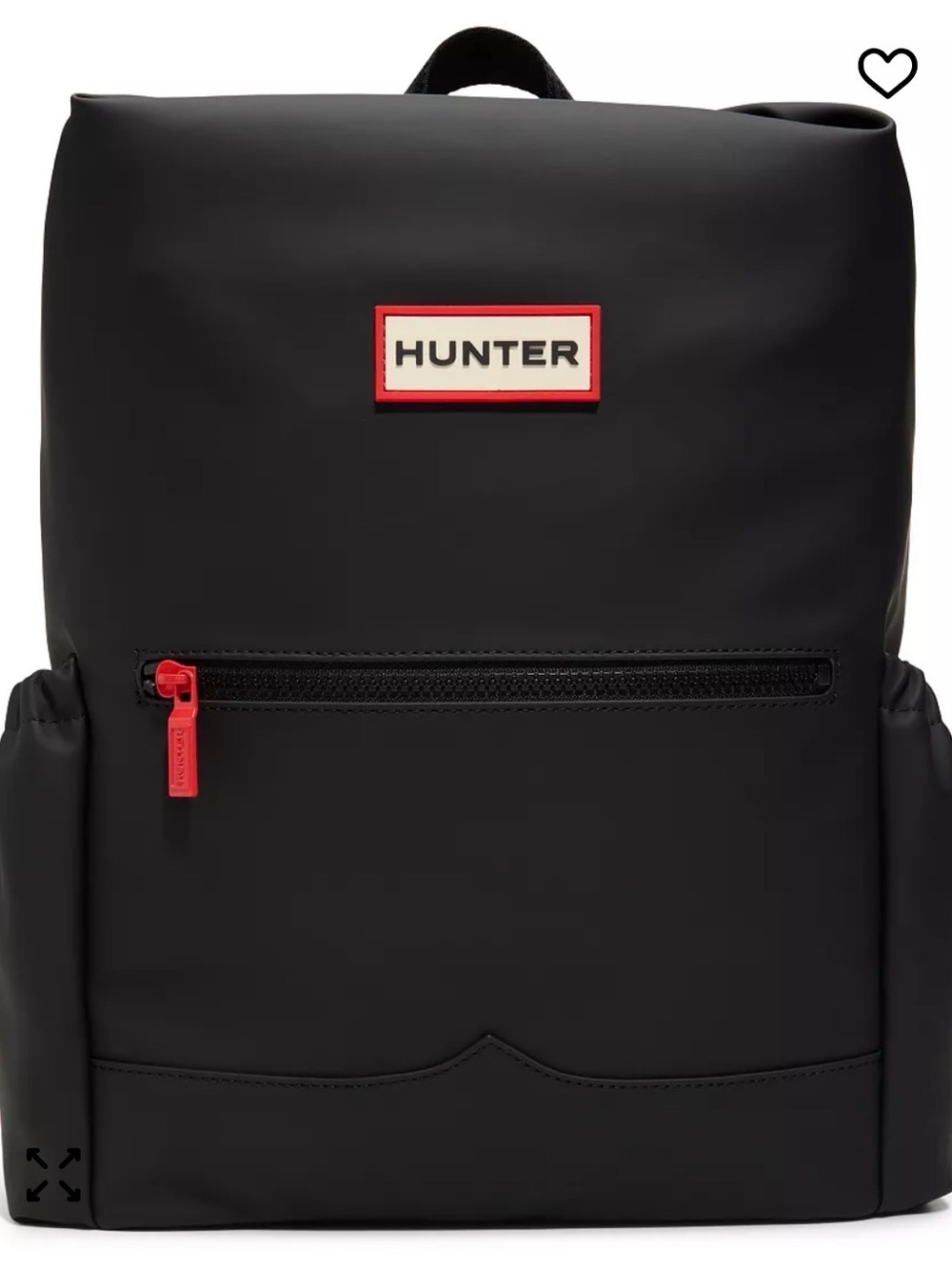 NWT - Hunter Black Top Clip Backpack - Water Resistant